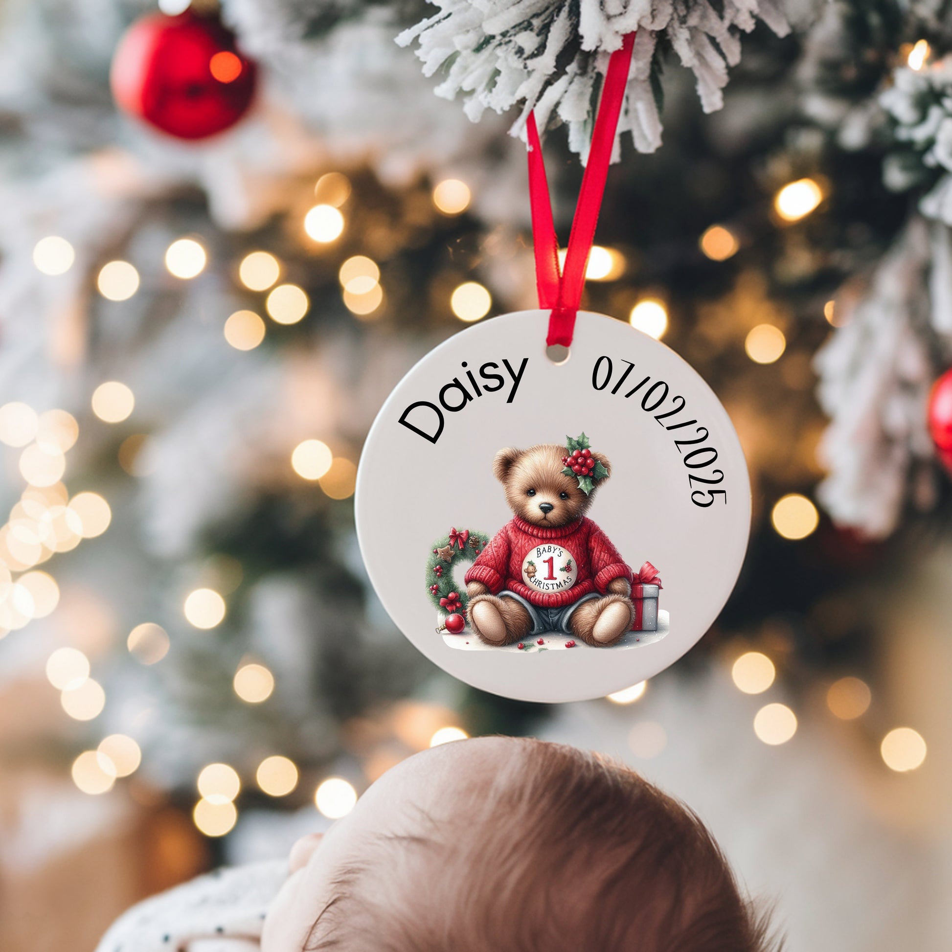 1st Christmas Ceramic Ornament