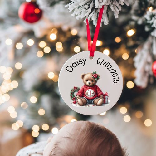 1st Christmas Ceramic Ornament