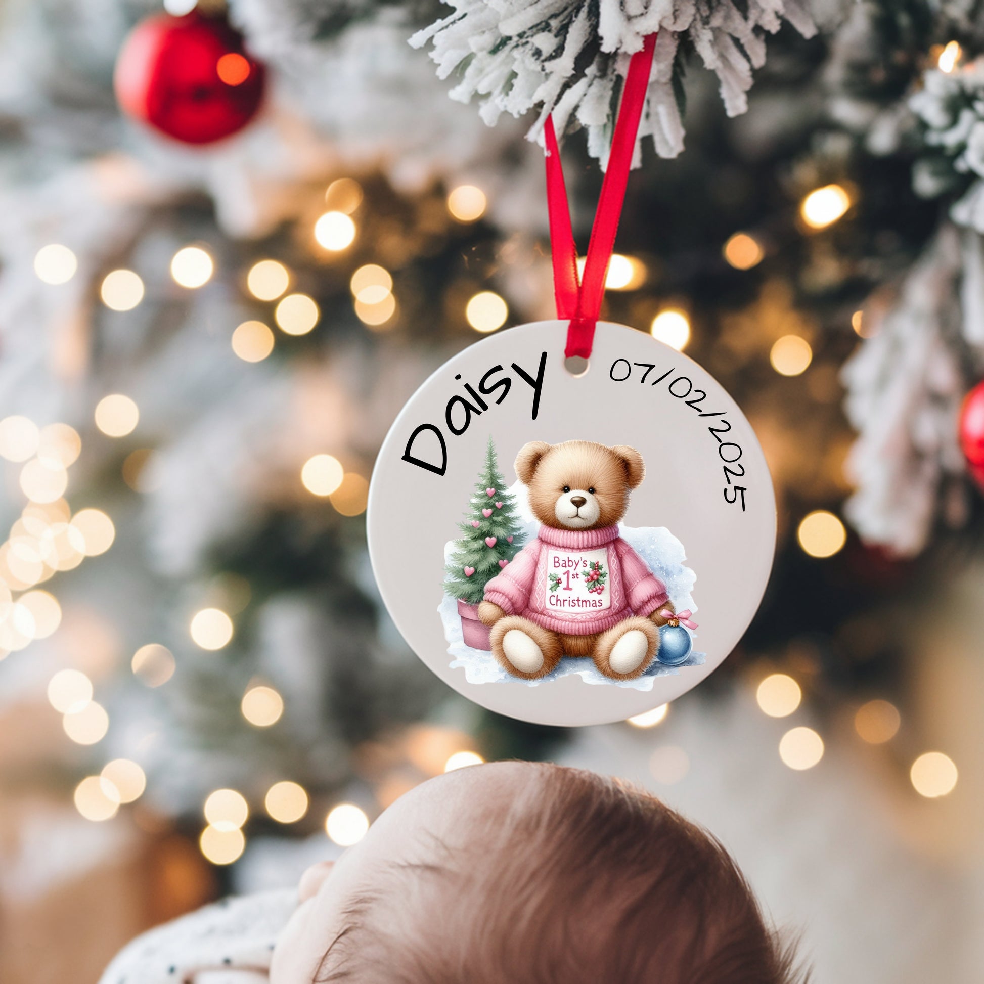 1st Christmas Ceramic Ornament