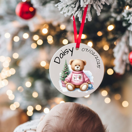 1st Christmas Ceramic Ornament