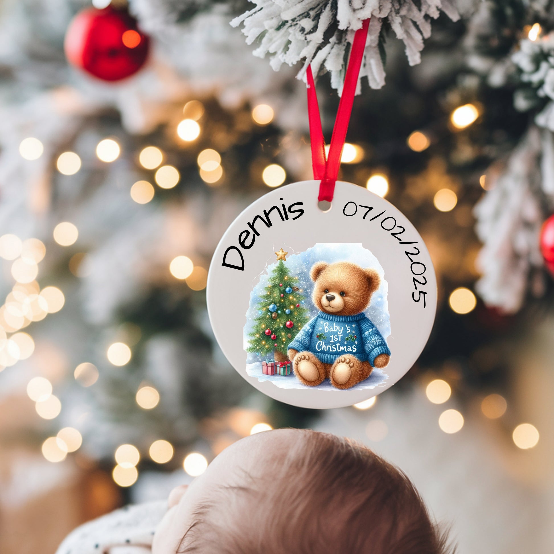 1st Christmas Ceramic Ornament