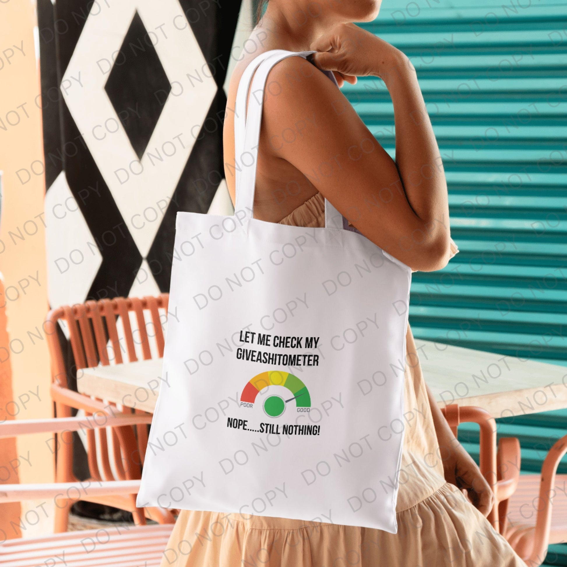 Give A Shit O Meter Tote Bag