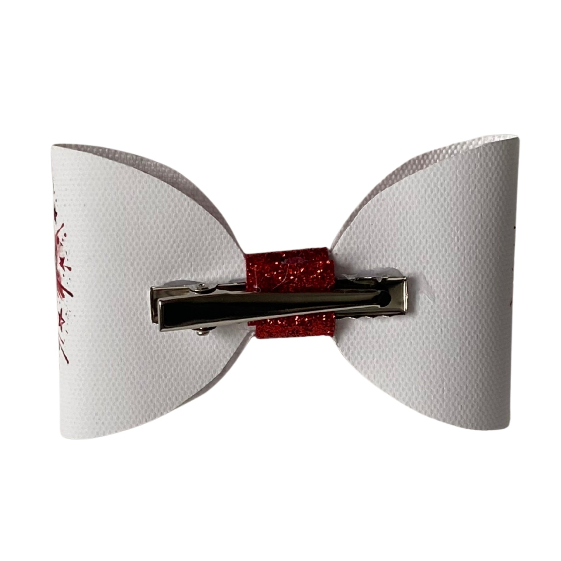 Leavers 2026 Hair Bow – 4" Printed Cotton Canvas (Red, Blue or Green)