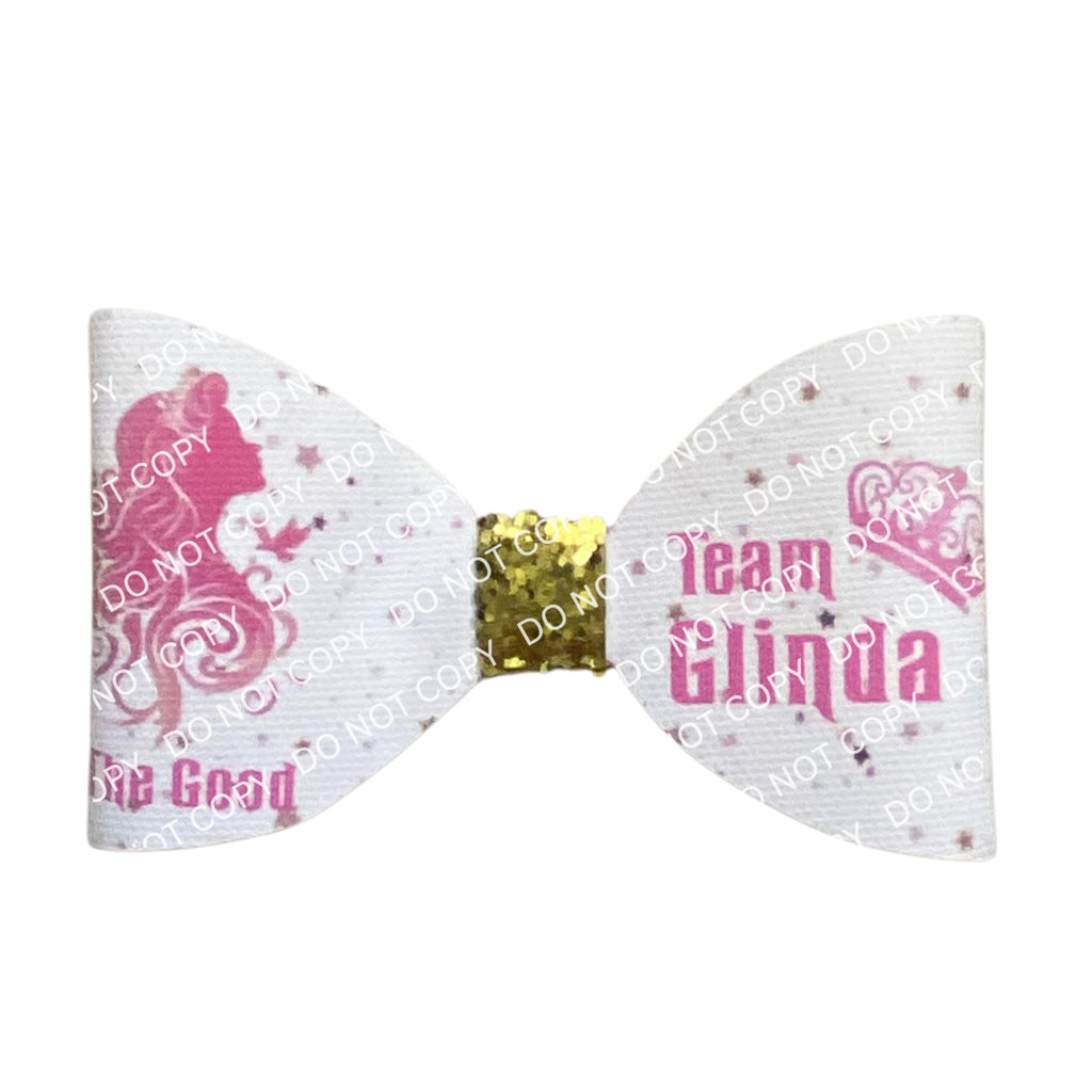 Wicked Witch Hair Bow – 4" Printed Cotton Canvas, Halloween Accessory, Alligator Clip